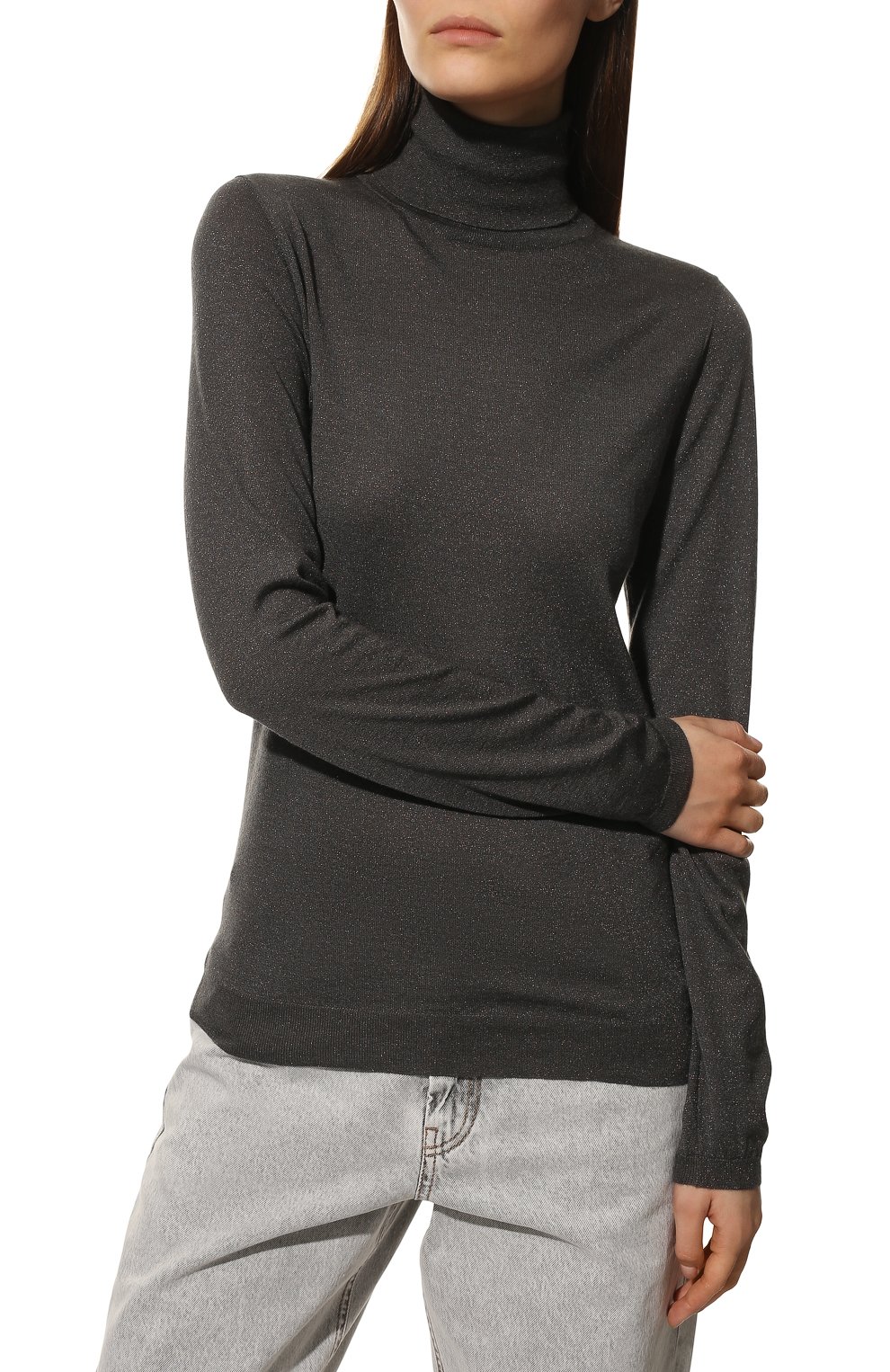 Водолазка из кашемира и шелка BRUNELLO CUCINELLI, арт. M41800063P, фото 3