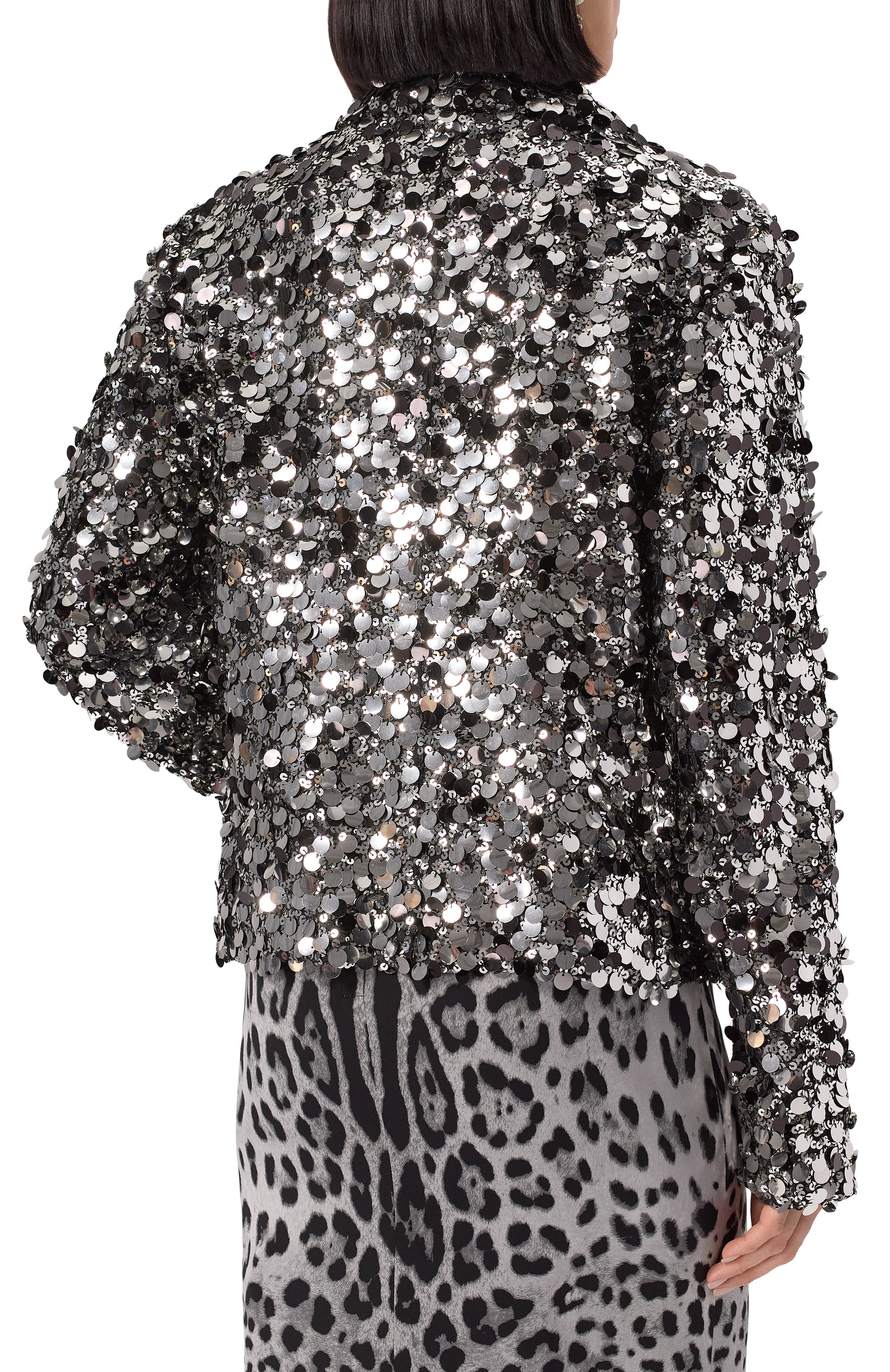 Жакет с отделкой пайетками DOLCE & GABBANA, арт. F27DHT/FLSJ8, фото 4