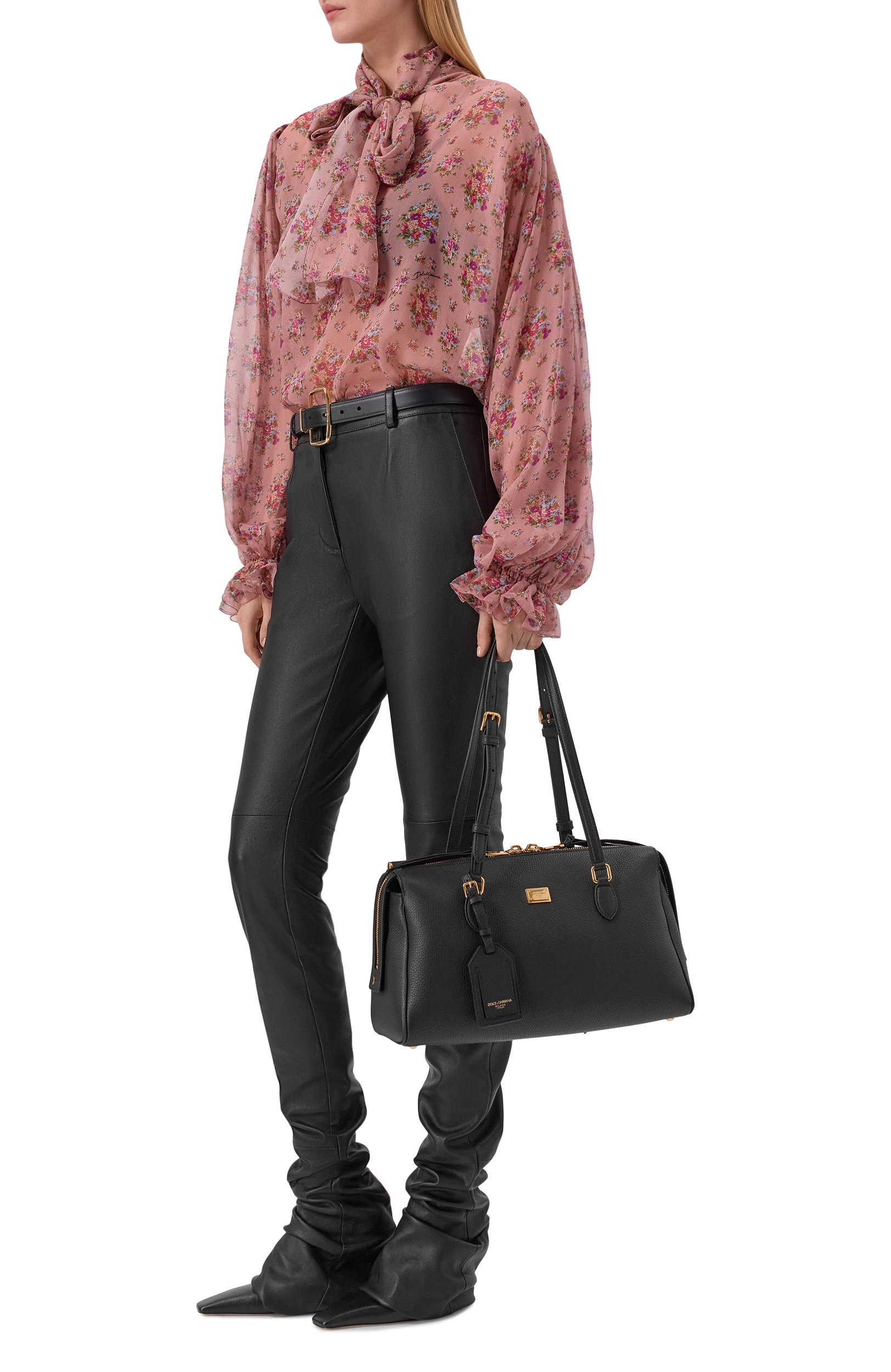 Сумка vittoria DOLCE & GABBANA черного цвета по цене 357500 руб., арт. BB7844/A0841, фото 3 Сумка vittoria DOLCE & GABBANA, арт. BB7844/A0841, фото 3