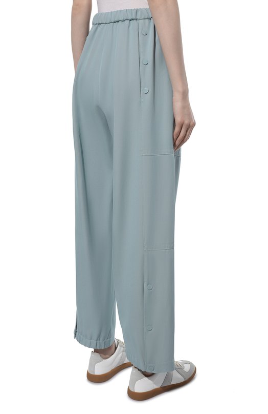 Брюки из вискозы и шелка Giorgio Armani 2SHPP0MX/T03A1 Голубой  2SHPP0MX/T03A1 Фото 4
