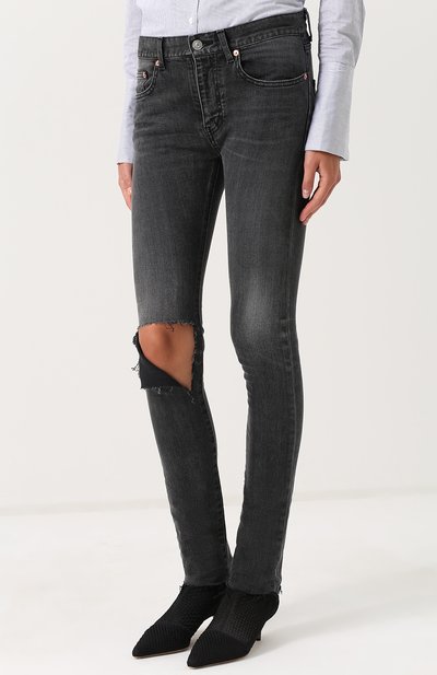 Джинсы-скинни с потертостями BALENCIAGA, арт. 493467/TXE12, фото 3