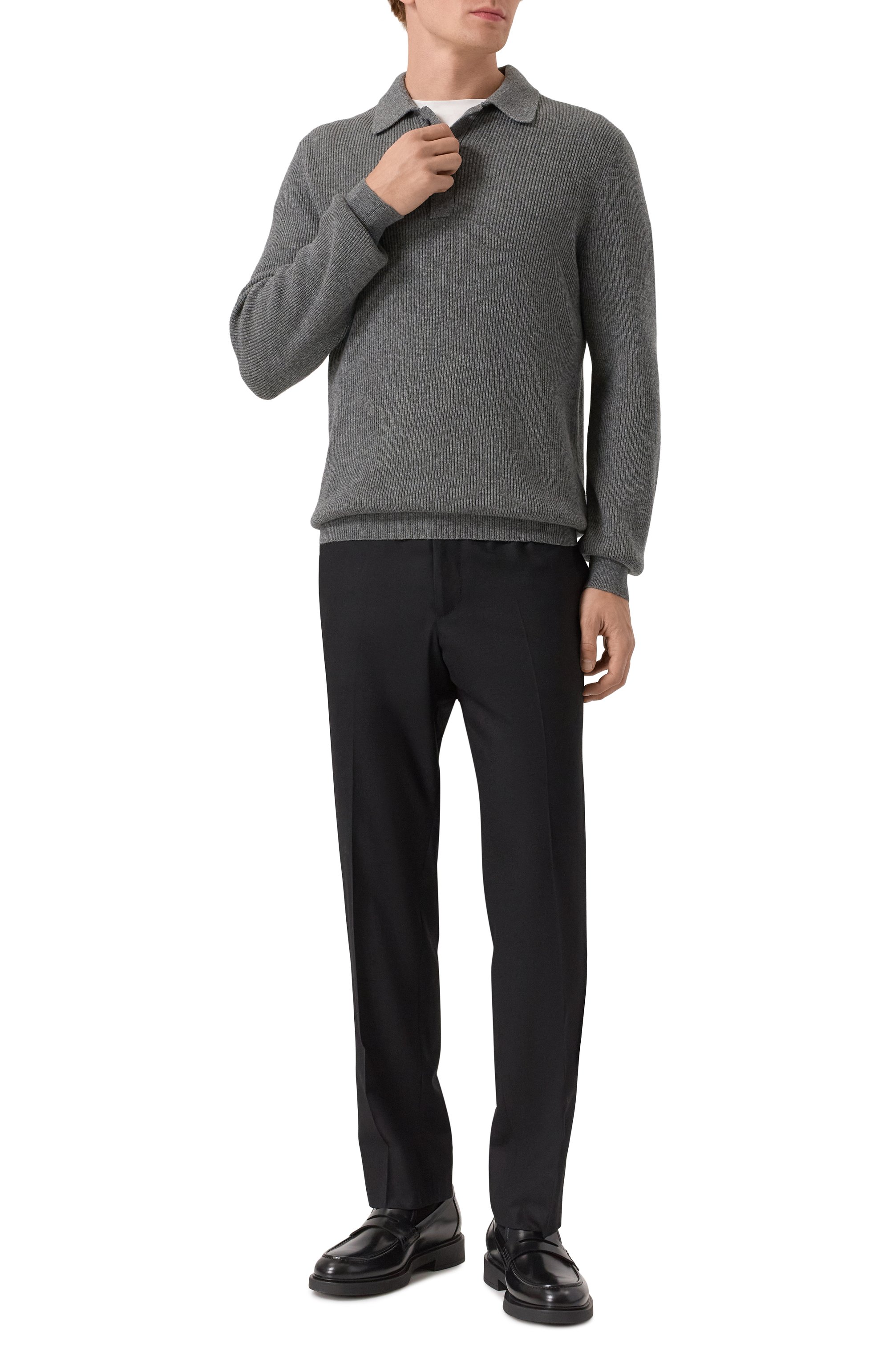 Кожаные пенни-лоферы harris GIANVITO ROSSI, арт. U25210.20G0M.SRABLACK, фото 2