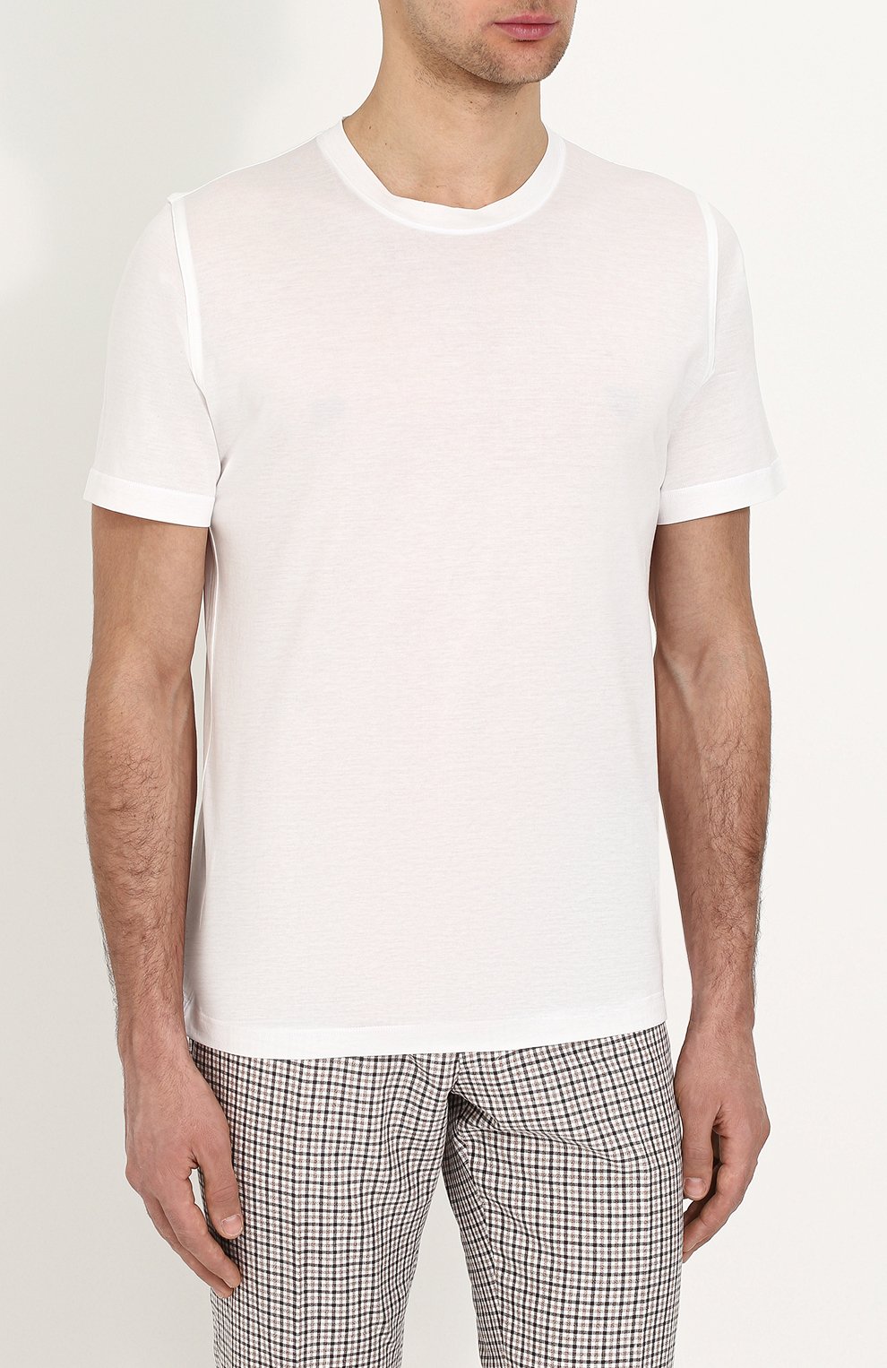 Хлопковая футболка с круглым вырезом KITON, арт. UK843/ME18HE30003, фото 3