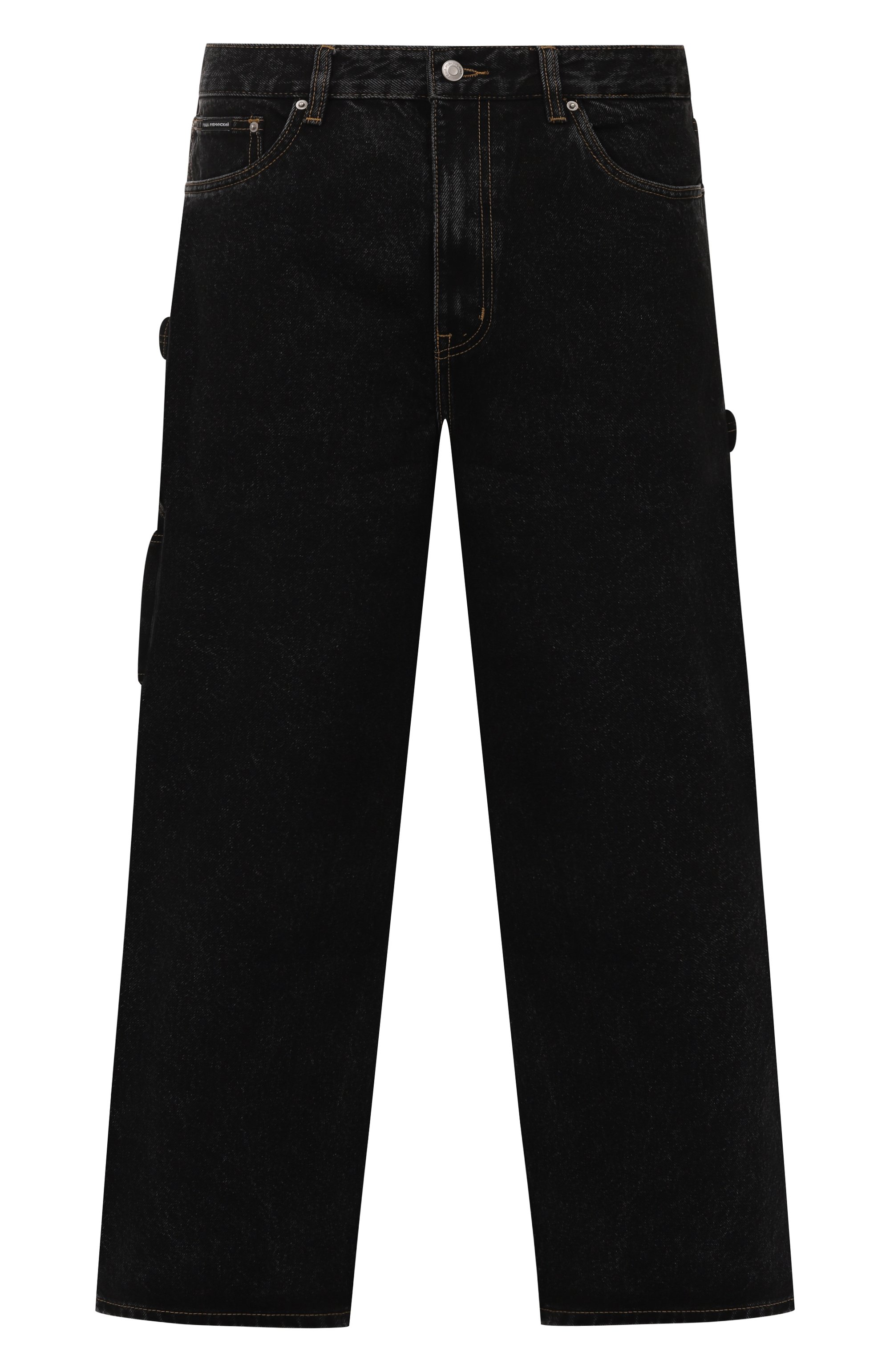 Джинсы ГОША РУБЧИНСКИЙ темно-серого цвета по цене 16900 руб., арт. JNS_0301_BLACK, фото 1 Джинсы ГОША РУБЧИНСКИЙ, арт. JNS_0301_BLACK, фото 1