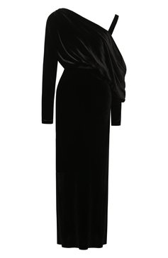 Женское платье из вискозы и шелка GIAMBATTISTA VALLI черного цвета, арт. 24FWPVTE597B-23ALB | Фото 1 (Длина Ж (юбки, платья, шорты): Макси; Драгоценные камни: Проставлено; Материал сплава: Проставлено; Рукава: Длинные; Материал внешний: Вискоза; Стили: Гламурный; Случай: Коктейльный; Женское Кросс-КТ: Платье-одежда)