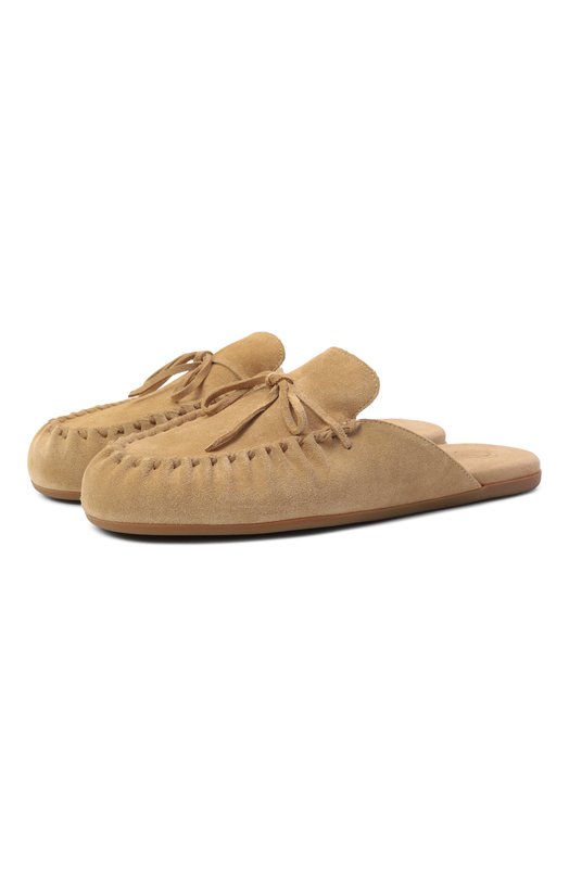 Замшевые сабо Brunch 12 STOREEZ 139477 Бежевый 139477