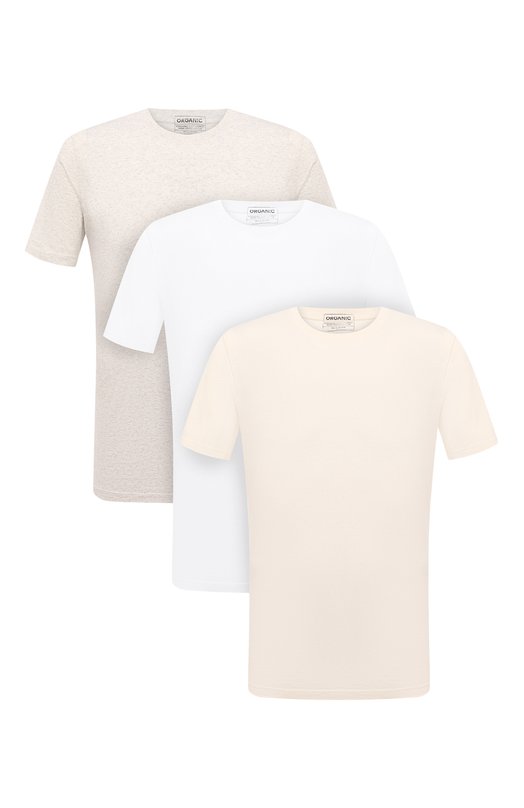 

Комплект из трех футболок Maison Margiela, Кремовый