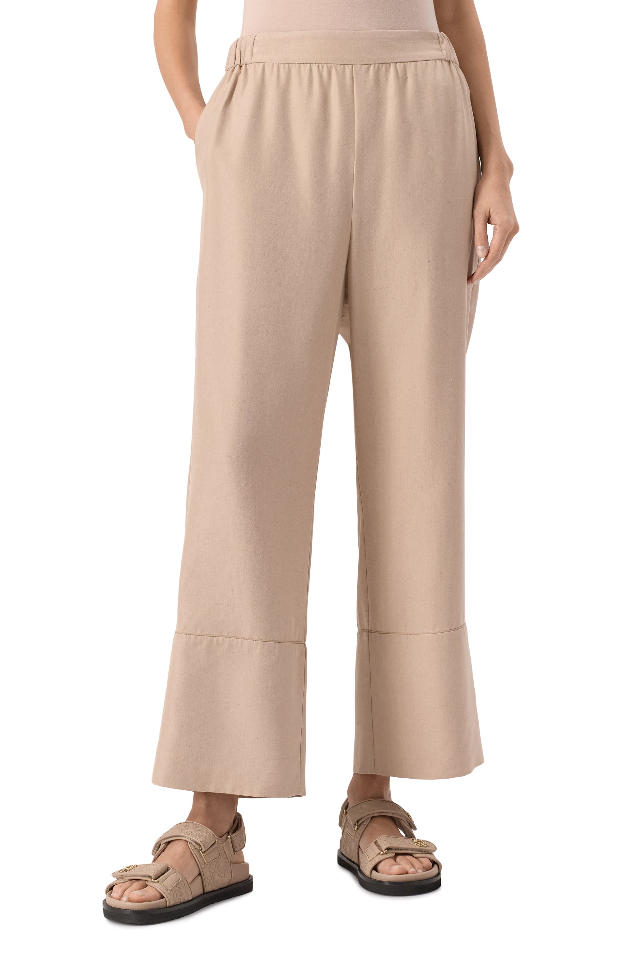 Шелковые брюки ELIE SAAB, арт. P0096NS25/SI001, фото 3