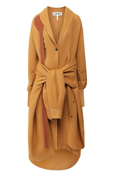 Женское пальто из смеси льна и вискозы LOEWE, арт. S2191020GA