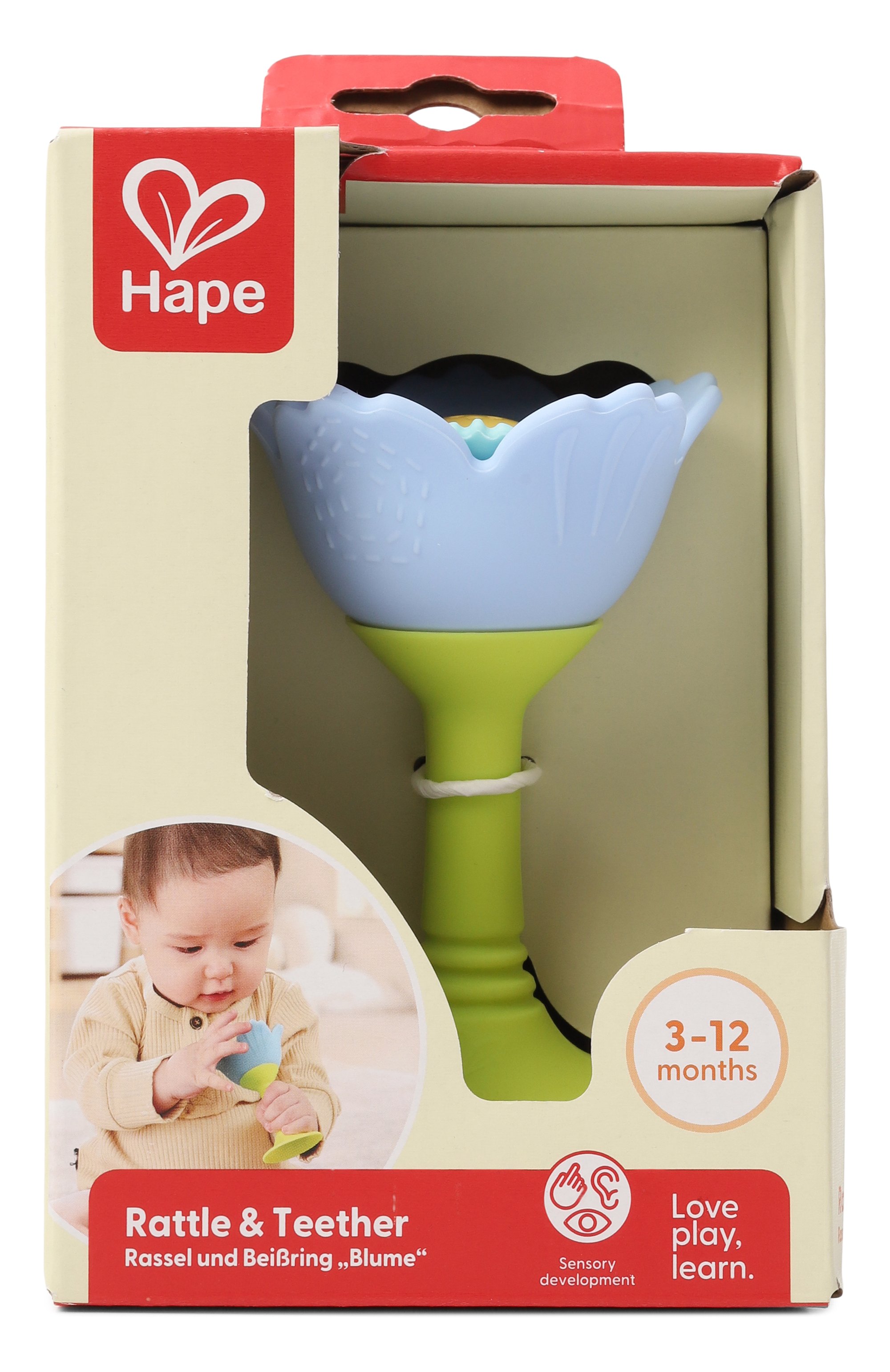 Погремушка-прорезыватель цветок HAPE, арт. E0138_HP, фото 1