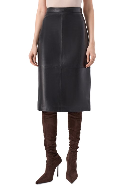 Кожаная юбка Antonelli Firenze P9117/8966 Чёрный  P9117/8966 Фото 3
