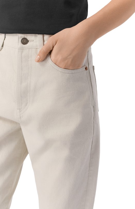 Джинсы Saint Laurent 614443/Y07WA Кремовый  614443/Y07WA Фото 5