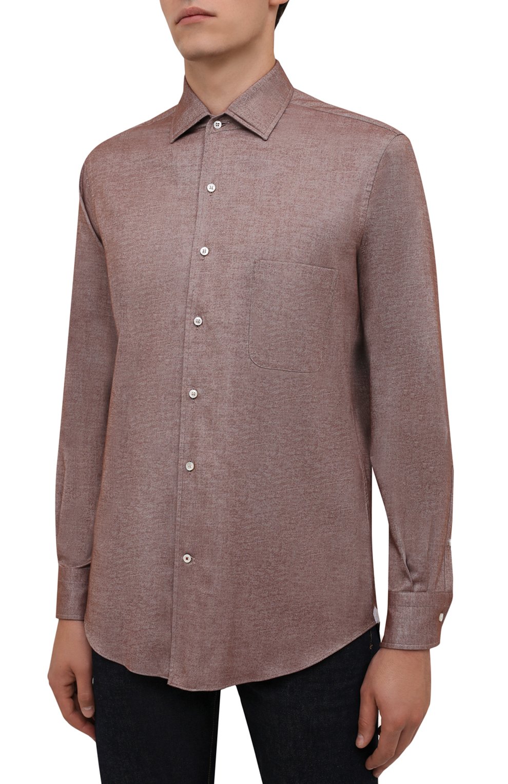 Хлопковая рубашка LORO PIANA, арт. FAD3172, фото 3