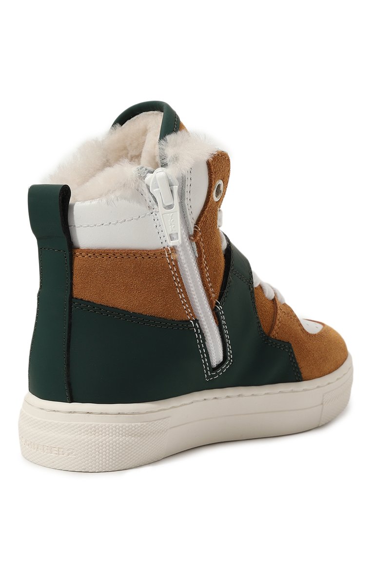 Высокие кеды из кожи DSQUARED2, арт. 75524/20-27, фото 1
