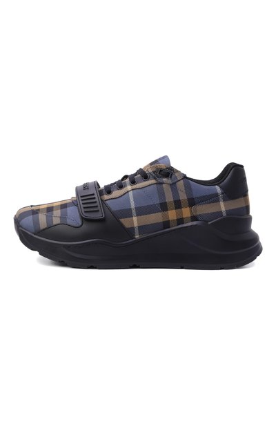 Комбинированные кроссовки BURBERRY синего цвета по цене 86450 руб., арт. 8123039, фото 3 Комбинированные кроссовки BURBERRY, арт. 8123039, фото 3