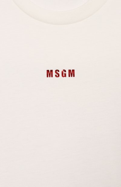 Хлопковая футболка MSGM KIDS, арт. F6MSJGTH121, фото 3