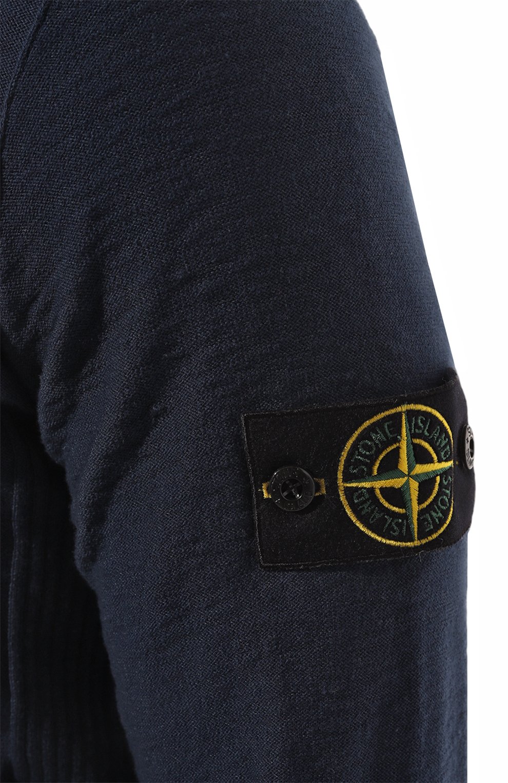 Хлопковый кардиган STONE ISLAND синего цвета по цене 36300 руб., арт. 525B0, фото 5 Хлопковый кардиган STONE ISLAND, арт. 525B0, фото 5