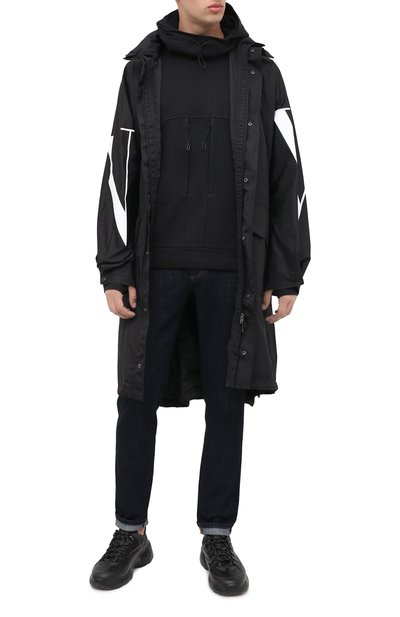 Хлопковое худи C.P. COMPANY черного цвета по цене 19700 руб., арт. 09CMSS037A-005086W, фото 2 Хлопковое худи C.P. COMPANY, арт. 09CMSS037A-005086W, фото 2