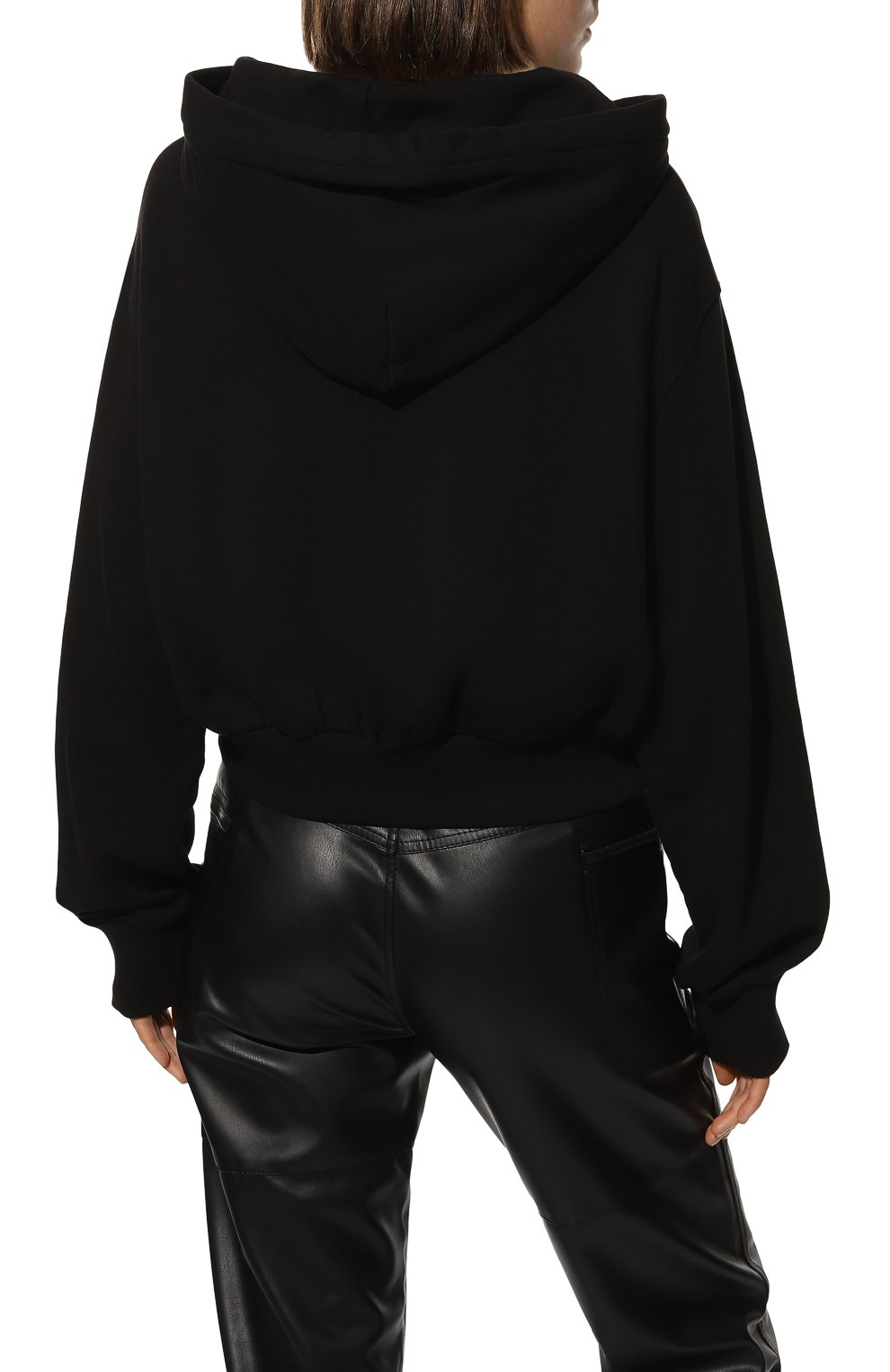 Хлопковое худи VERSACE JEANS COUTURE, арт. 73HAIT16-73DP314 0 L0G0 BRUSH EMBR0/CF01T, фото 4
