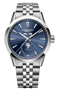 Часы freelancer complete calendar RAYMOND WEIL бесцветного цвета по цене 441100 руб., арт. 2766-ST-50001, фото 1 Часы freelancer complete calendar RAYMOND WEIL, арт. 2766-ST-50001, фото 1