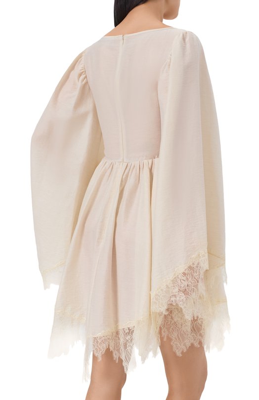 Платье из вискозы Blumarine 4A471A Кремовый  4A471A Фото 4