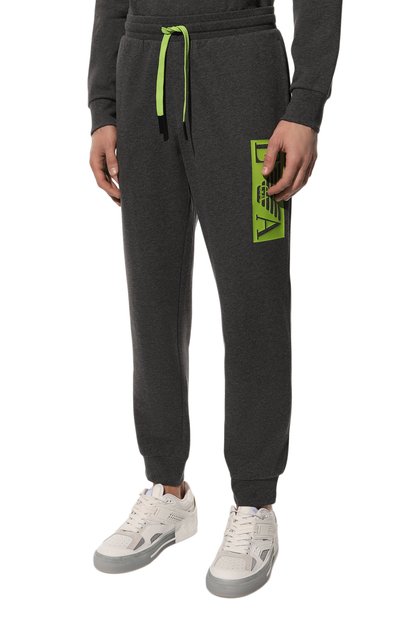 Джоггеры EMPORIO ARMANI серого цвета по цене 11850 руб., арт. 111873/2F571, фото 3 Джоггеры EMPORIO ARMANI, арт. 111873/2F571, фото 3