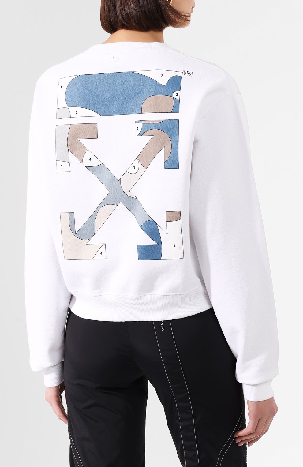 Хлопковый свитшот OFF-WHITE, арт. 0WBA026S20FLE0050184, фото 4