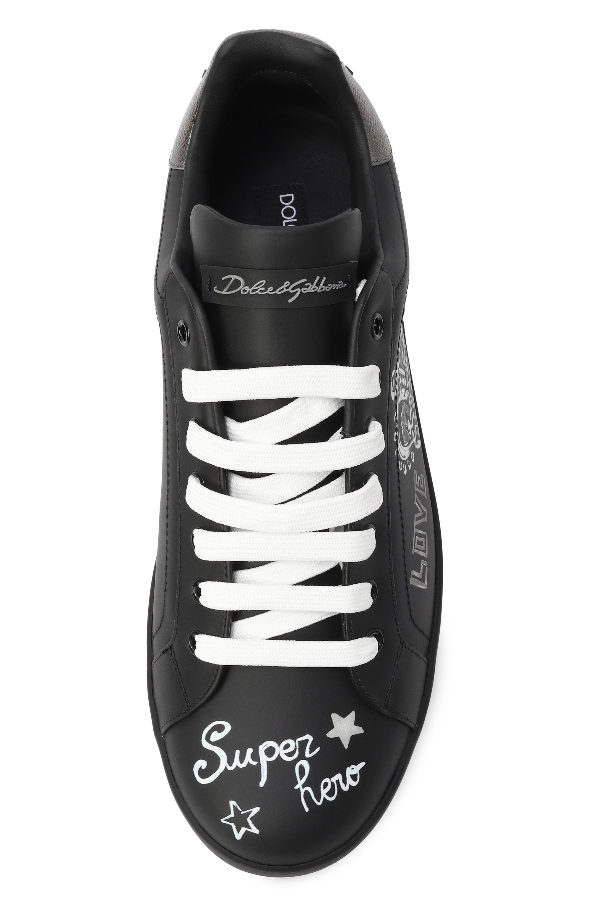 Кожаные кеды portofino DOLCE & GABBANA, арт. CS1760/AZ268, фото 6