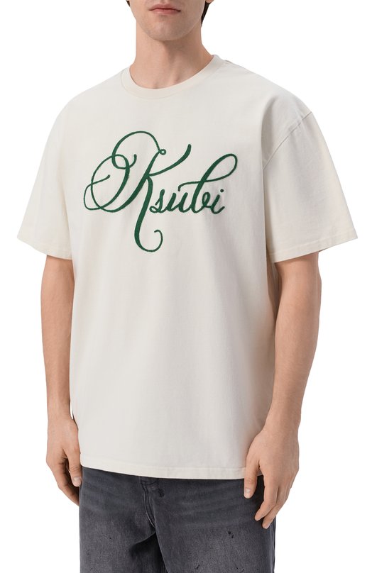 Хлопковая футболка Ksubi MPS26TE011 Белый  MPS26TE011 Фото 3