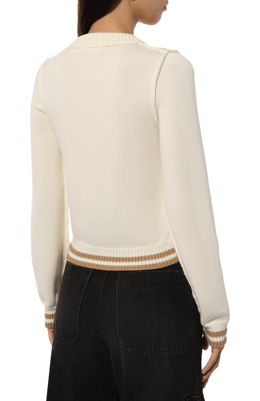 Шерстяной пуловер PALM ANGELS, арт. PWHE070F24KNI001, фото 4