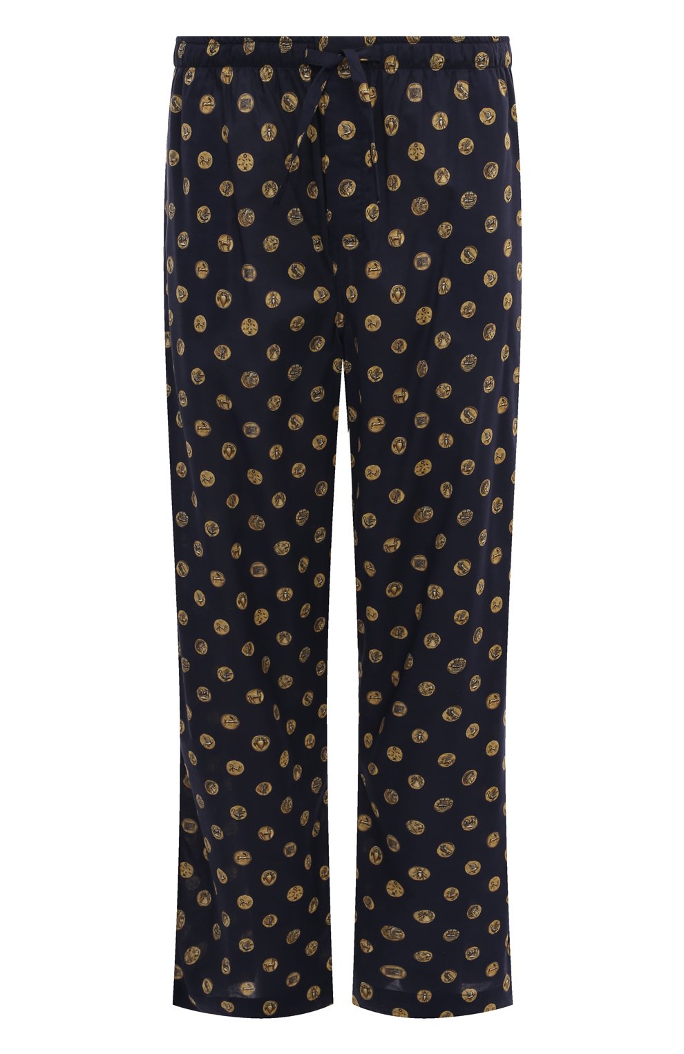 Хлопковые домашние брюки DEREK ROSE темно-синего цвета по цене 18600 руб., арт. 3564-LEDB071, фото 1 Хлопковые домашние брюки DEREK ROSE, арт. 3564-LEDB071, фото 1