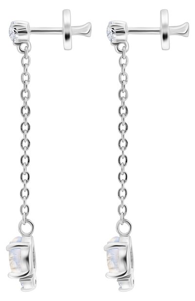 Серьги water с лунными камнями MOONKA, арт. wt-er-mns, фото 4