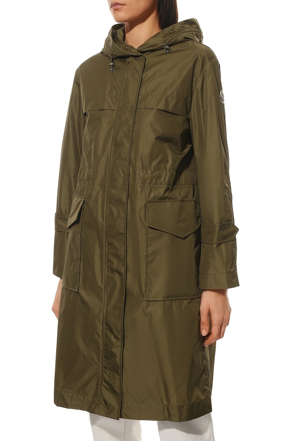 Плащ hiengu MONCLER хаки цвета по цене 93300 руб., арт. H1-093-1C000-48-539YH, фото 3 Плащ hiengu MONCLER, арт. H1-093-1C000-48-539YH, фото 3