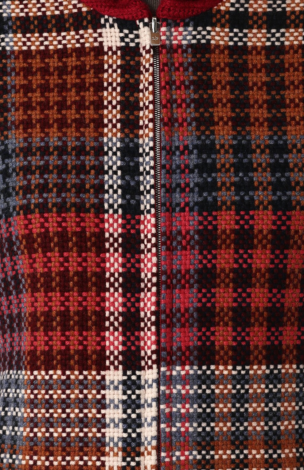 Двубортный вязаный бомбер на молнии LORO PIANA, арт. FAG4349, фото 5