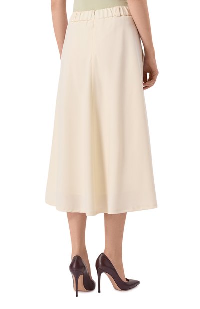 Шерстяная юбка NOBLE&BRULEE кремового цвета по цене 71000 руб., арт. NB115/010923/767, фото 4 Шерстяная юбка NOBLE&BRULEE, арт. NB115/010923/767, фото 4