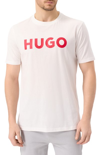 Хлопковая футболка HUGO, арт. 50467556, фото 3