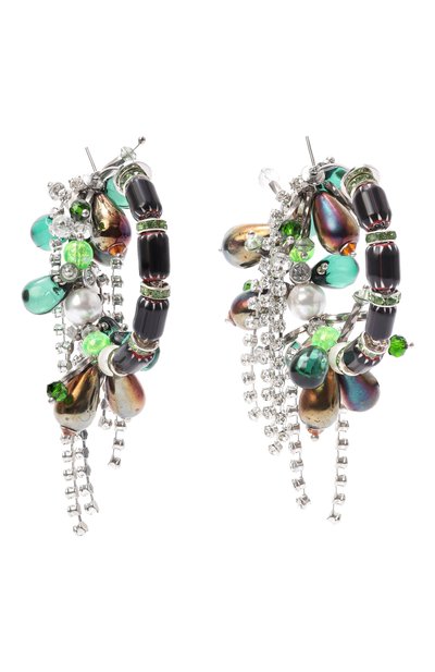 Серьги DRIES VAN NOTEN разноцветного цвета по цене 59850 руб., арт. 018280/0046, фото 3 Серьги DRIES VAN NOTEN, арт. 018280/0046, фото 3