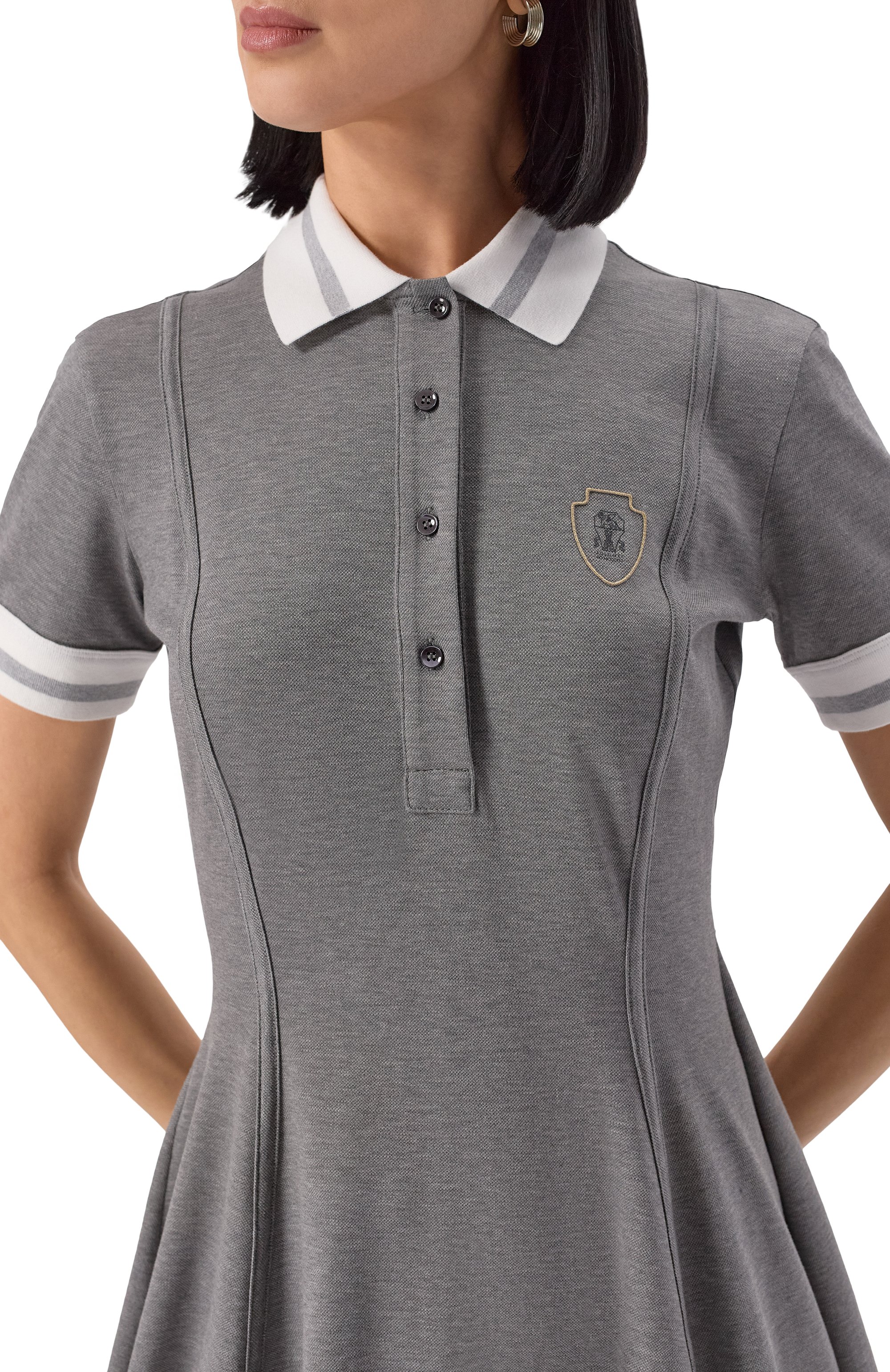 Хлопковое платье BRUNELLO CUCINELLI, арт. ML944A5325, фото 5