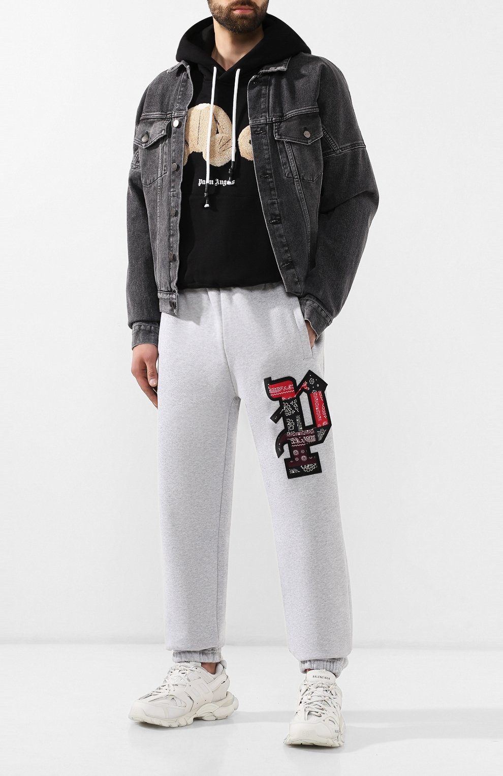 Хлопковое худи PALM ANGELS, арт. PMBB058E196260161088, фото 2