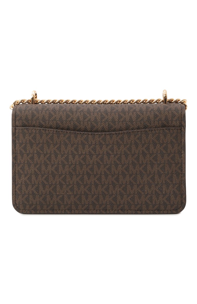 Женская сумка claire large MICHAEL MICHAEL KORS коричневого цвета, арт. 30R5GC7L3B | Фото 6 (Ремень/цепочка: На ремешке; Размер: large; Материал: Экокожа, Канва)