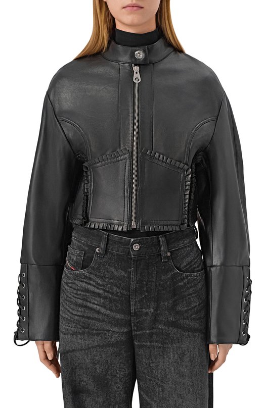 Кожаная куртка Blumarine 4L070A Чёрный  4L070A Фото 3