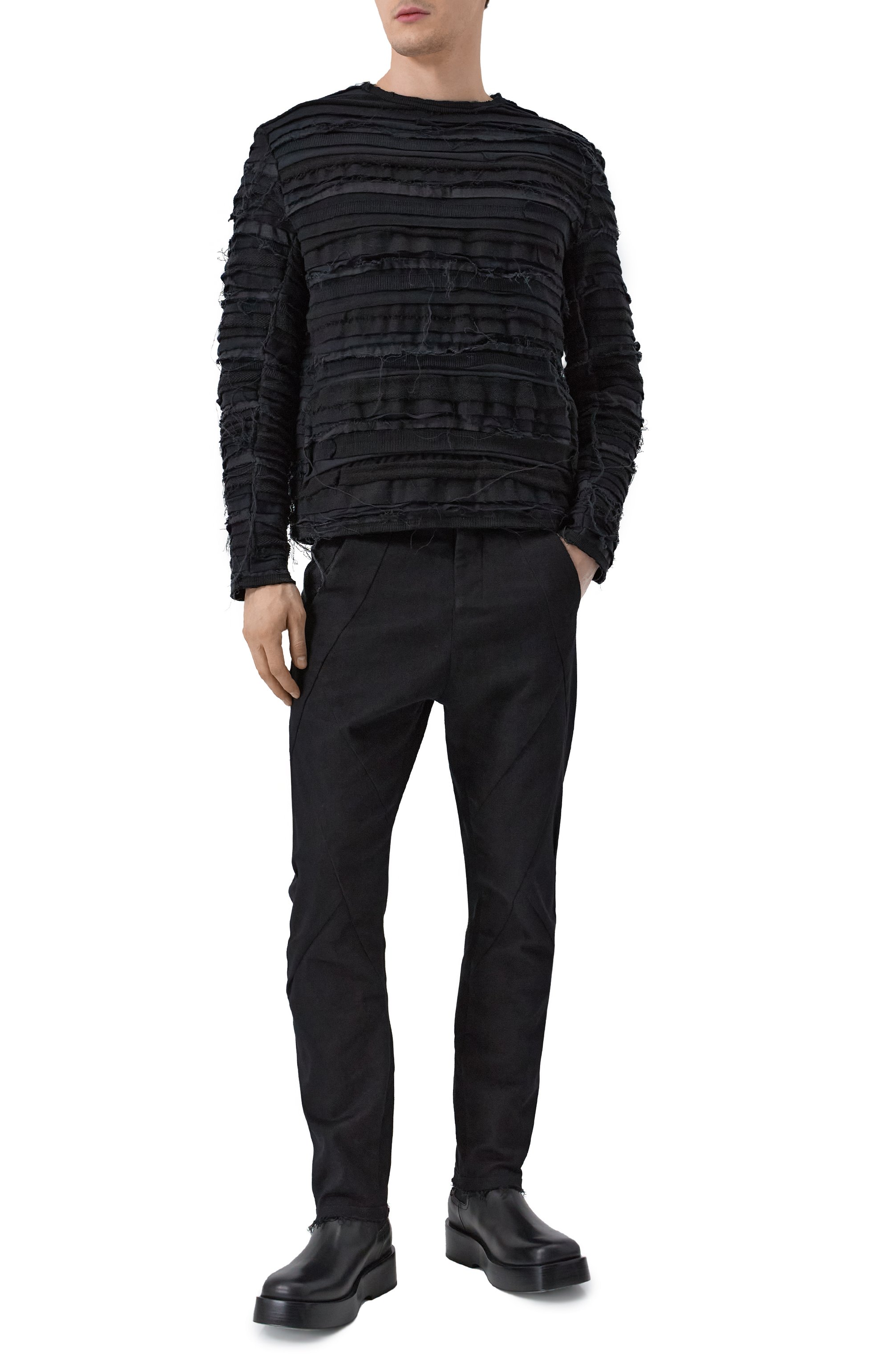 Комбинированный джемпер 139DEC, арт. SW549-BK, фото 2