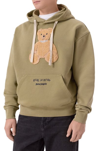 Хлопковое худи PALM ANGELS, арт. PMBB17DF25FLE004, фото 3