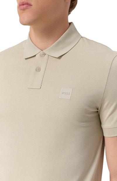 Хлопковое поло BOSS ORANGE, арт. 50507803, фото 5