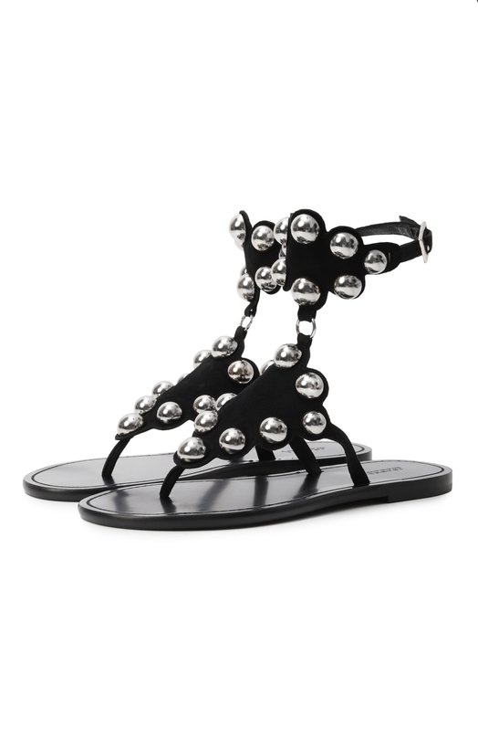 Замшевые сандалии Velvee Isabel Marant 25PSD0218FA/C1A33S Чёрный 25PSD0218FA/C1A33S