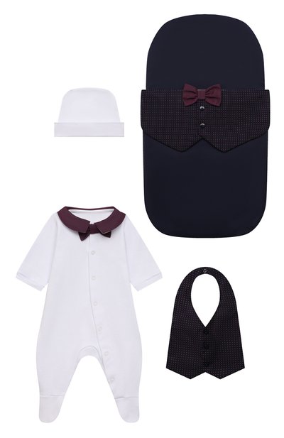 Комплект на выписку кавальер CHEPE синего цвета по цене 11600 руб., арт. 071954, фото 1 Комплект на выписку кавальер CHEPE, арт. 071954, фото 1