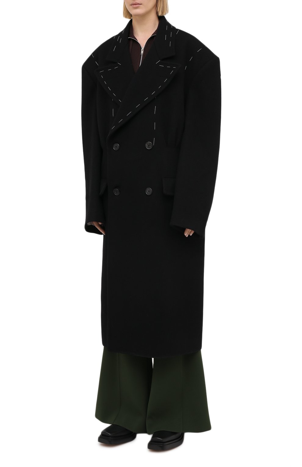 Шерстяное пальто MAISON MARGIELA, арт. S29AA0257/S53206, фото 3
