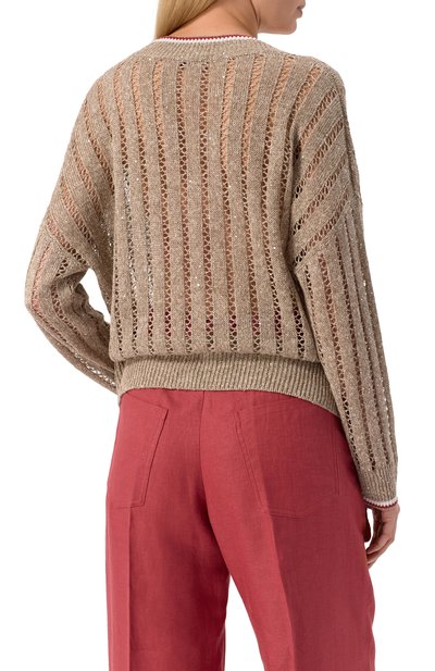 Льняной свитер BRUNELLO CUCINELLI, арт. MC0559402, фото 4