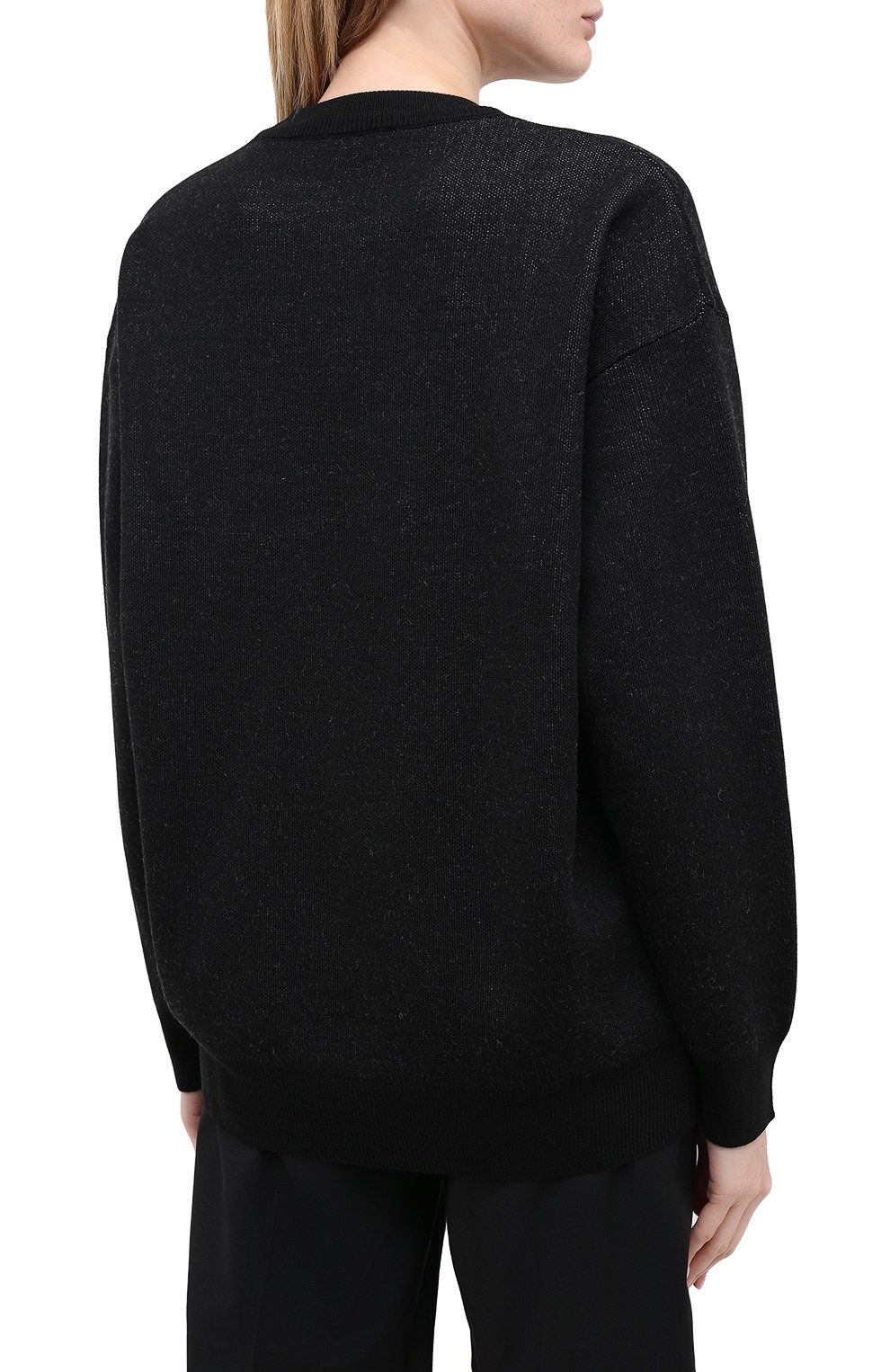 Пуловер MSGM черного цвета по цене 35350 руб., арт. 2941MDM130 207774, фото 4 Пуловер MSGM, арт. 2941MDM130 207774, фото 4