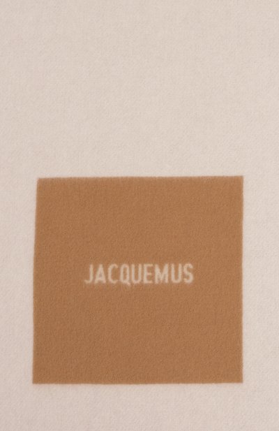 Шерстяной шарф JACQUEMUS светло-бежевого цвета по цене 29950 руб., арт. 24HACU00579/A0T4044, фото 4 Шерстяной шарф JACQUEMUS, арт. 24HACU00579/A0T4044, фото 4